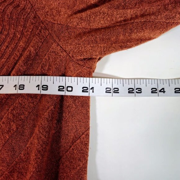 Cato Sweater Dress Size 18/20W Brown Faux Wrap Preppy Bohemian Career Neutral - Picture 6 of 8